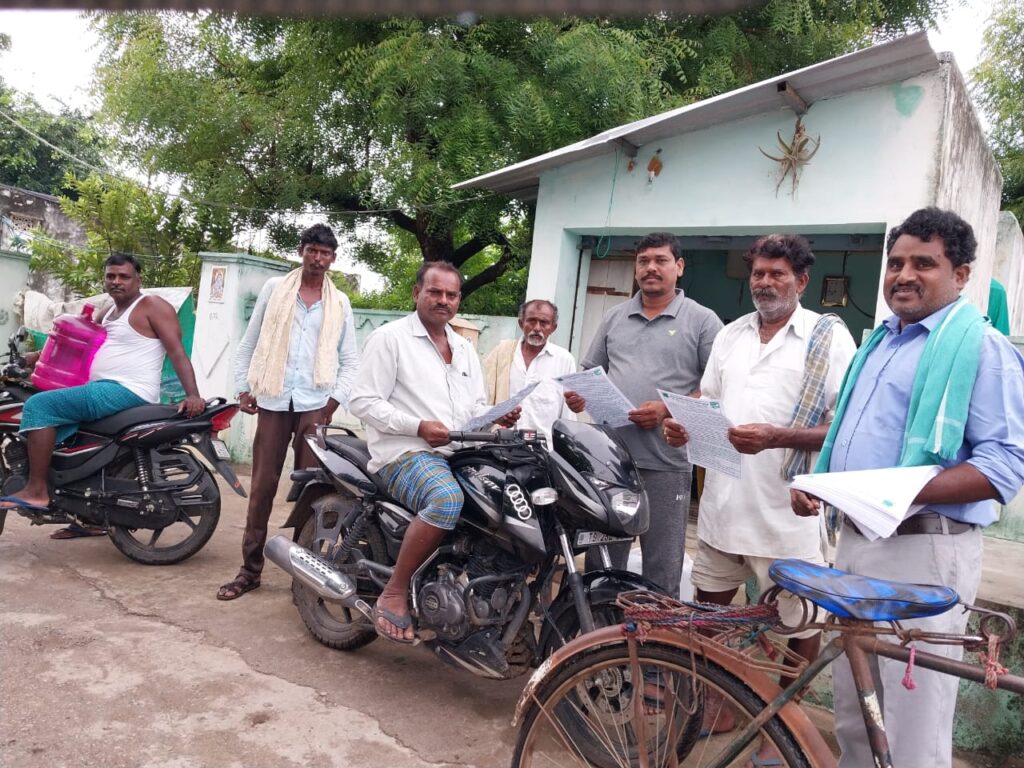 ప్రకృతి వ్యవసాయంపై ఇంటింటి ప్రచారం