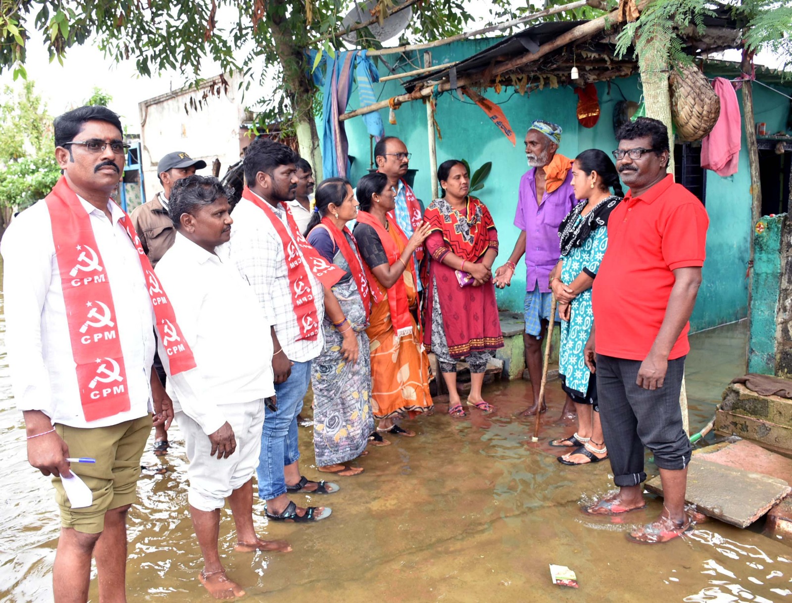 నీటమునిగే ప్రాంతాలకు శాశ్వత పరిష్కారం చూపాలి-సిపిఎండిమాండ్