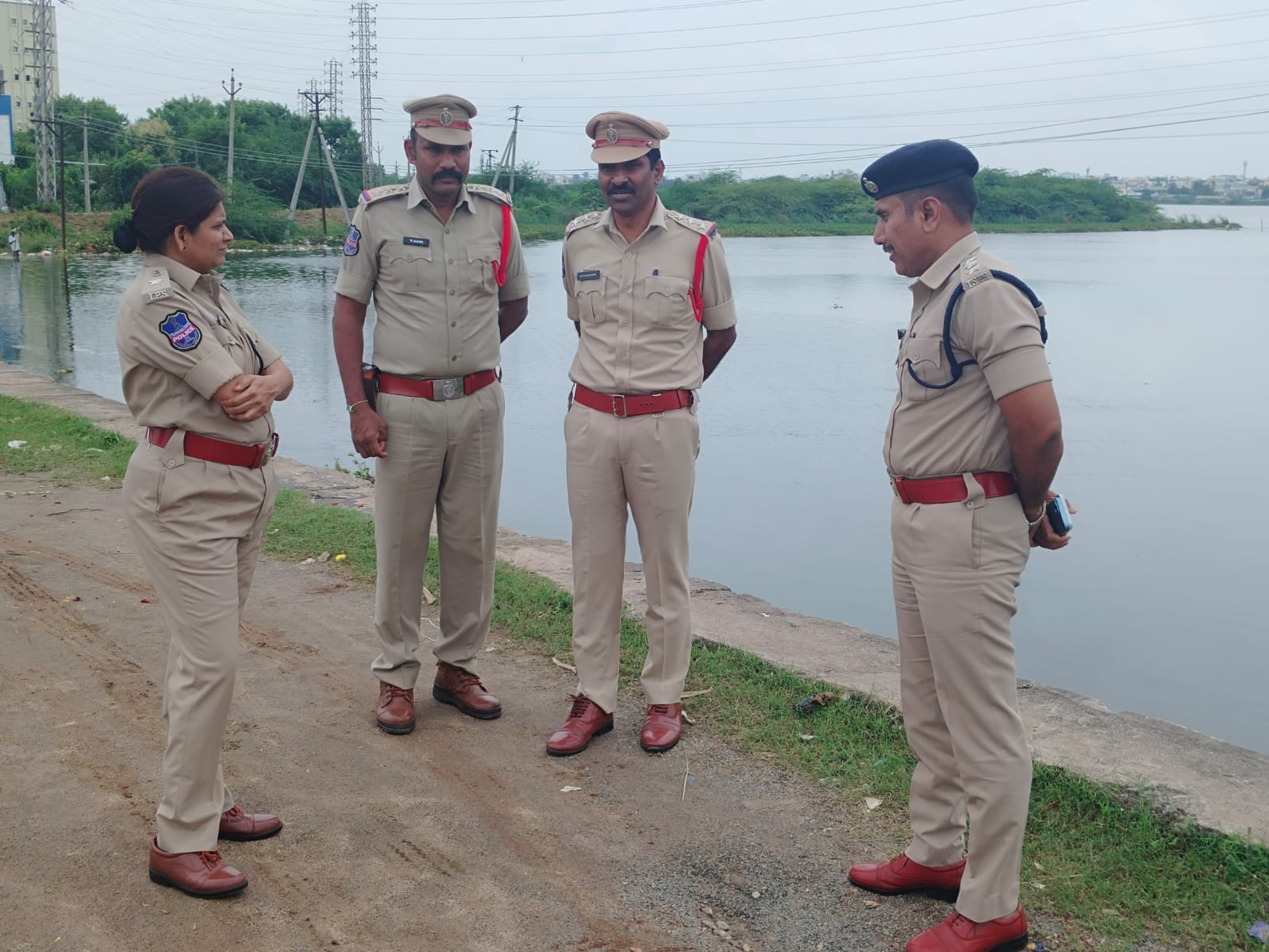 గణపతి నిమజ్జన స్థల పరిశీలన చేసిన డిసిపి