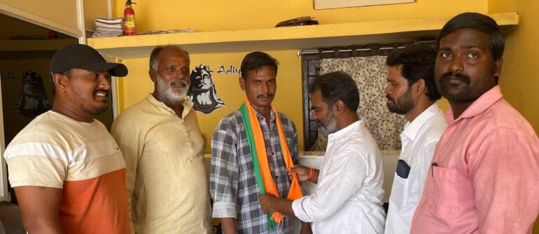 శ్రీ బొజ్జపల్లి సుభాష్ సమక్షంలో బిజెపి పార్టీ లోకి  చేరికలు