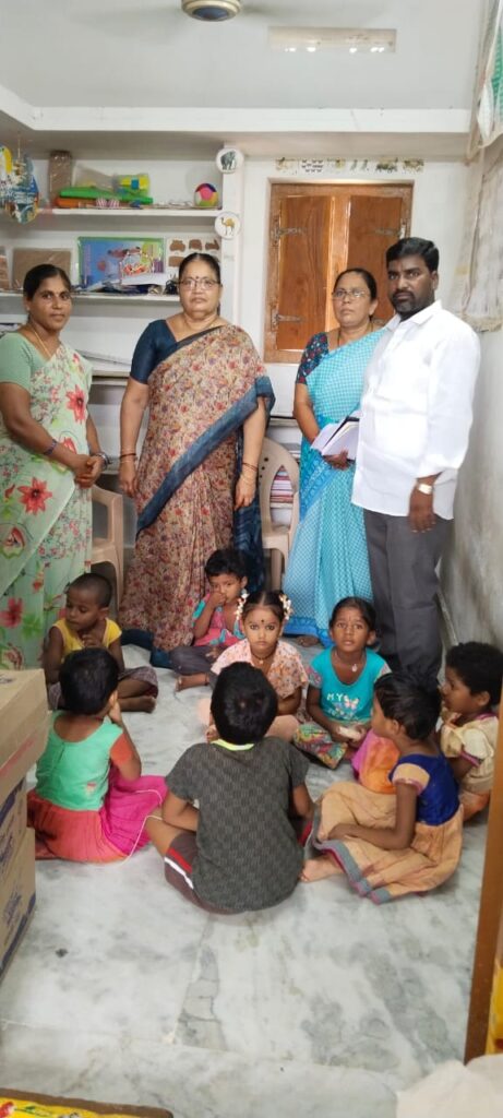అంగన్వాడీ ని పరిశీలించిన శ్రీ కేశినేని శ్రీనివాస్