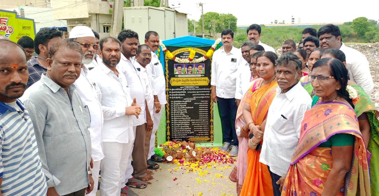 వాటర్ ట్యాంక్,సీసీ రోడ్డు, కల్వర్టులకు శంఖుస్థాపన