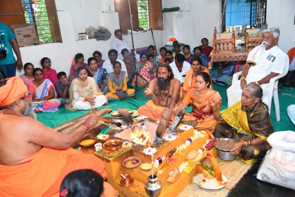 నారా చంద్రబాబు నాయుడు  పరిపాలన రావాలని మహాయాగం నిర్వహించిన పీజేఆర్.