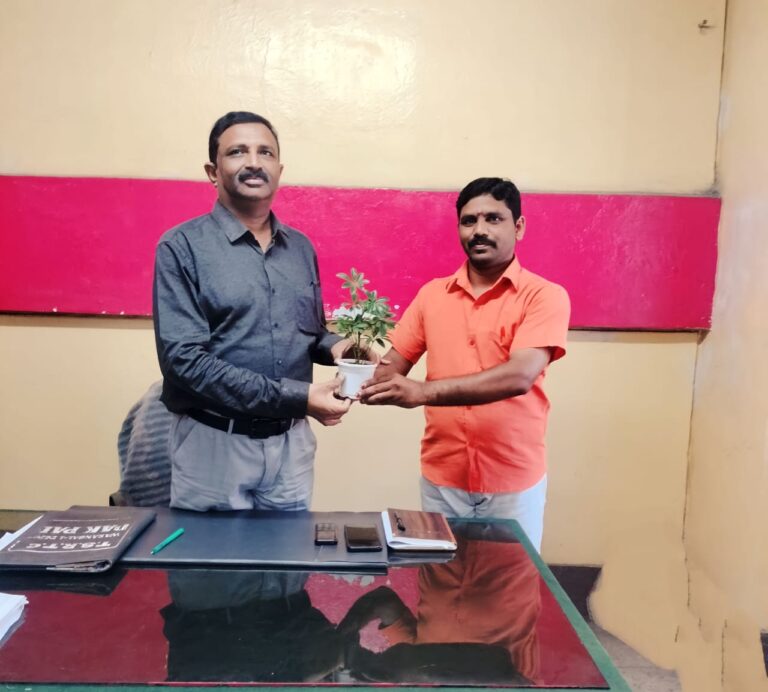 పదవి బాధ్యతలు స్వీకరించిన ఆర్టీసీ డిపో మేనేజర్ కి శుభాకాంక్షలు