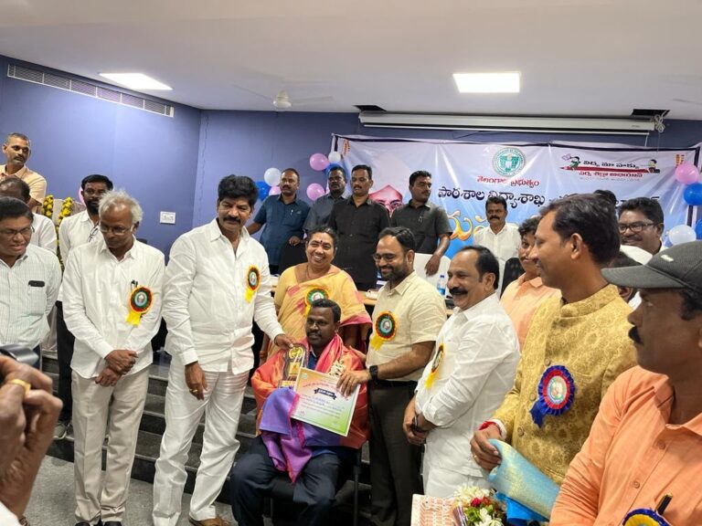 జిల్లా ఉత్తమ ఉపాధ్యాయులుగా వేముల శ్రీను,పి.యాదగిరి