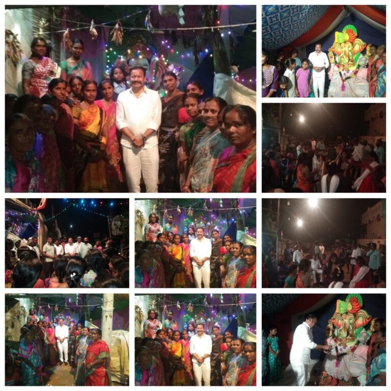 గణపతి నవరాత్రి పూజ ఉత్సవాలలో పాల్గొన్నా రాంనర్సింహారెడ్డి(ఆర్ఎన్ఆర్)