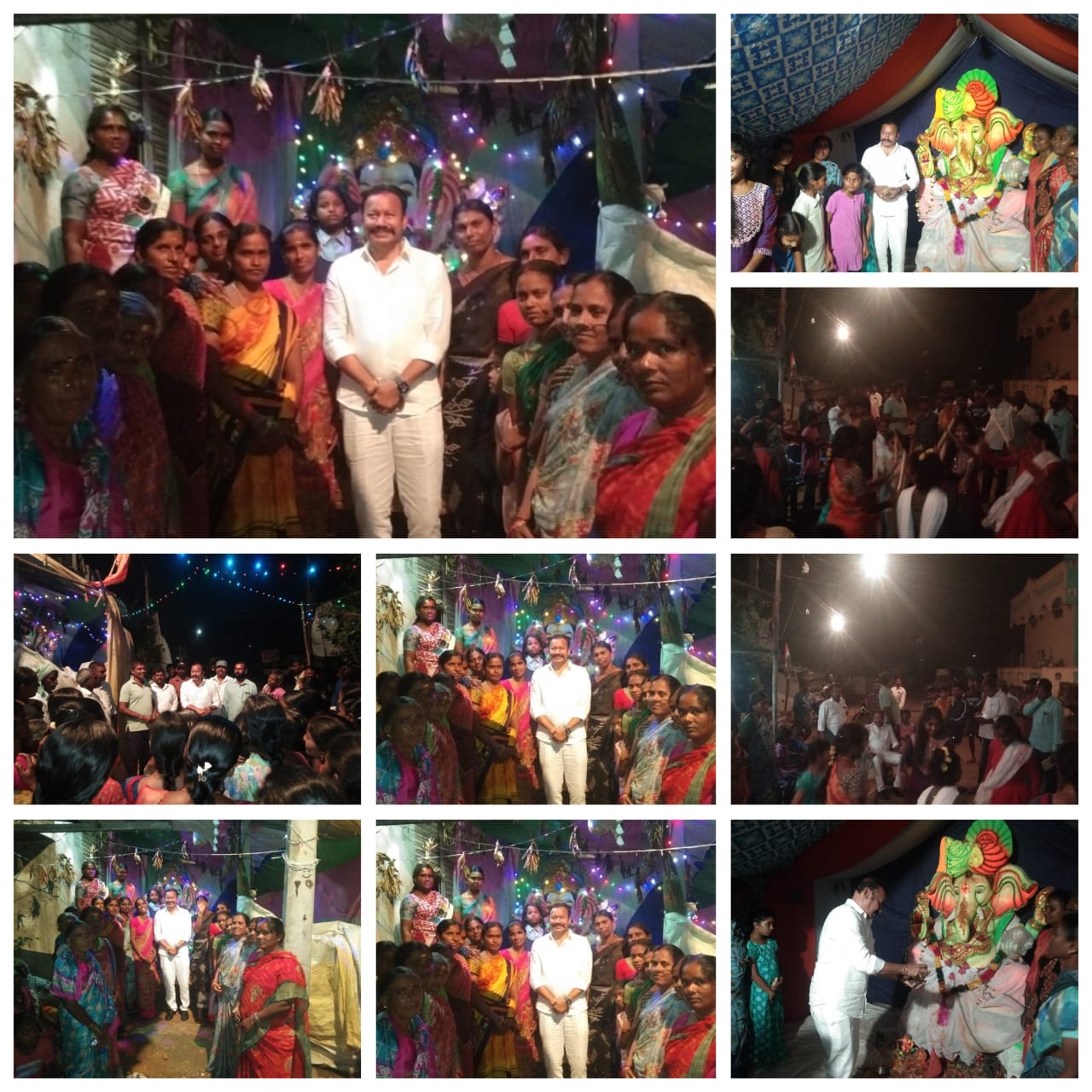 గణపతి నవరాత్రి పూజ ఉత్సవాలలో పాల్గొన్నా రాంనర్సింహారెడ్డి(ఆర్ఎన్ఆర్)