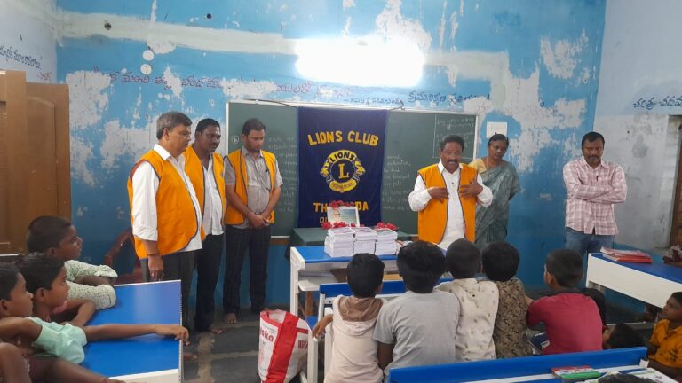 తల్లాడ లయన్స్ క్లబ్ అధ్యక్షులు బెల్లంకొండ ఆంజనేయులు