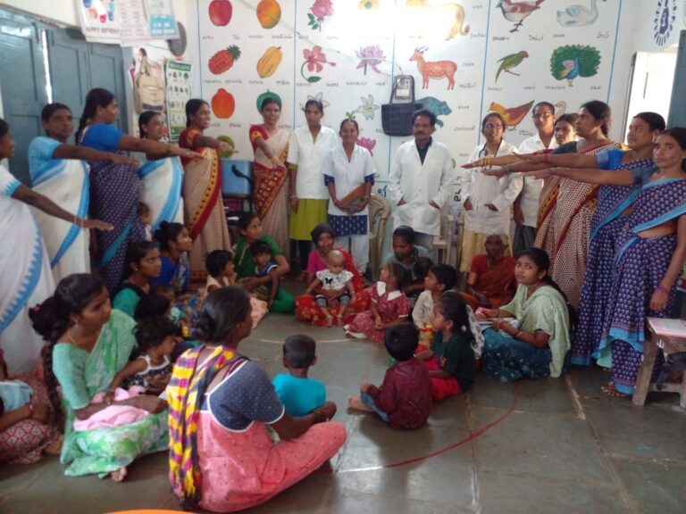 మల్కాపూర్ అంగన్వాడీ కేంద్రంలో కంటి వైద్య శిబిరం