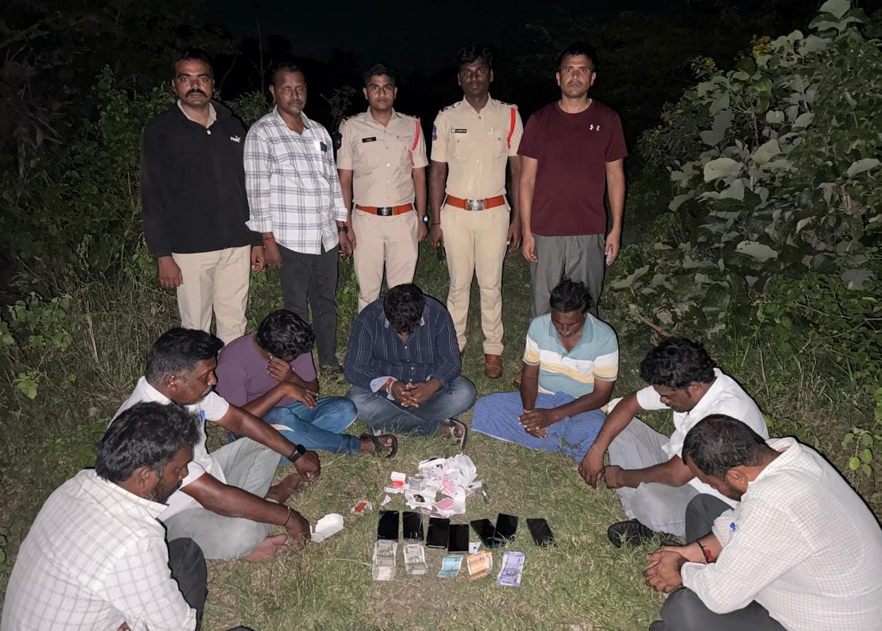 పేకాట దందా భగ్నం 7 మంది అరెస్ట్