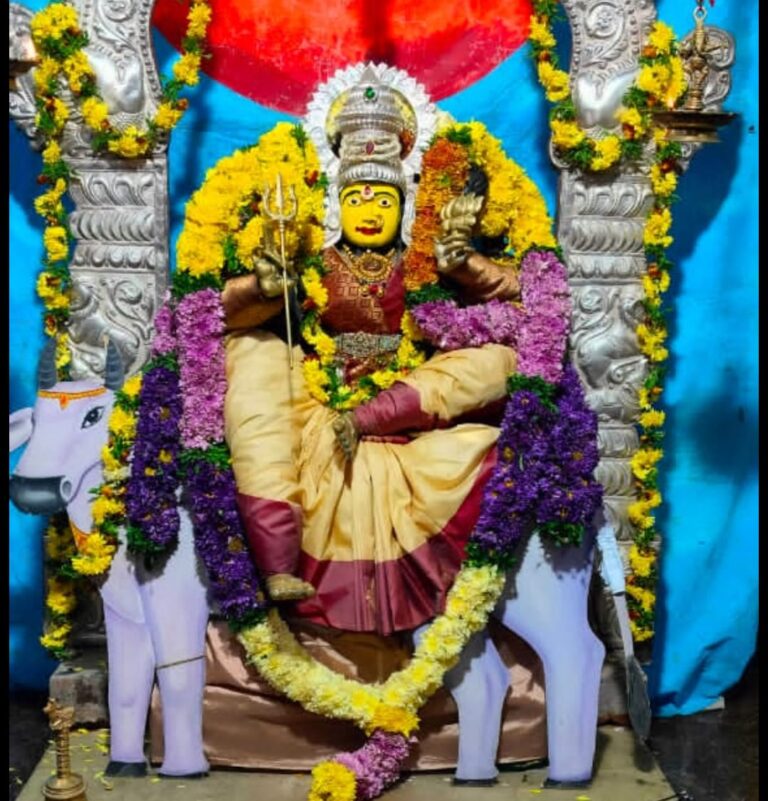 శైలపుత్రి అలంకారంలో భ్రమరాంబిక అమ్మవారి దర్శనం
