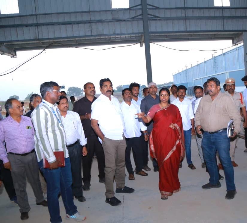 మ్యానుఫ్యాక్చరింగ్ యూనిట్ పనులను పరిశీలించిన ఎంపీ