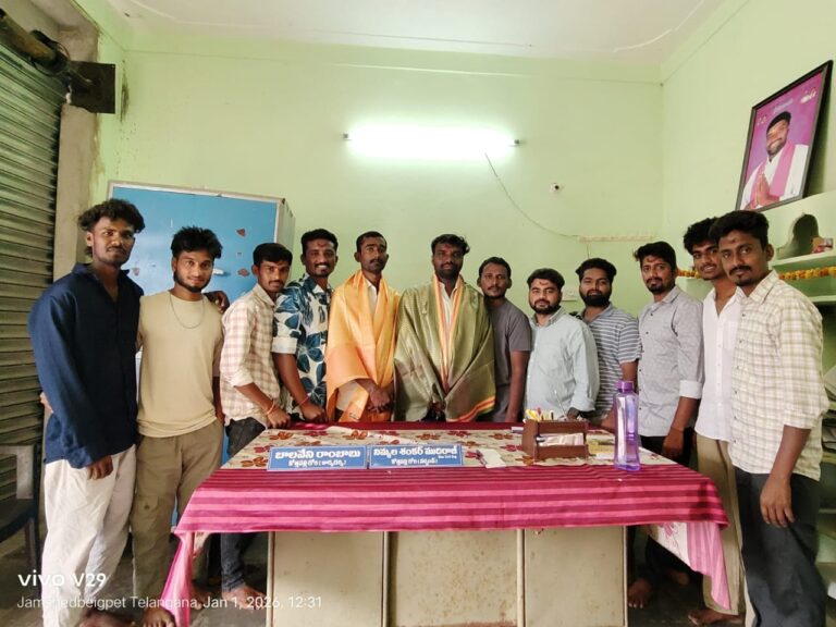 గోరి కొత్తపల్లిలో సర్పంచ్ నిమ్మల శంకర్‌కు స్నేహ యూత్ ఘన సన్మానం