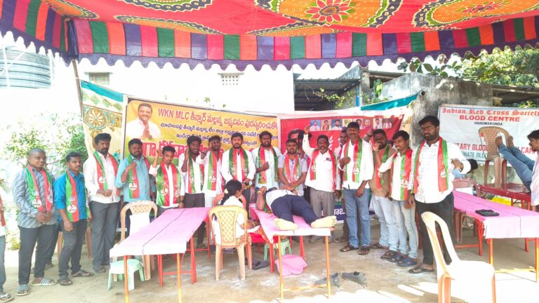 తీన్మార్ మల్లన్న జన్మదినం సందర్భంగా మెగా రక్తదాన శిబిరం