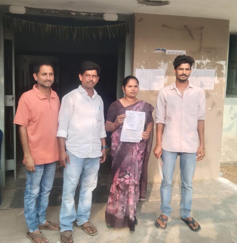 మున్సిపాలిటీ లో బోణి కొట్టిన నామినేషన్