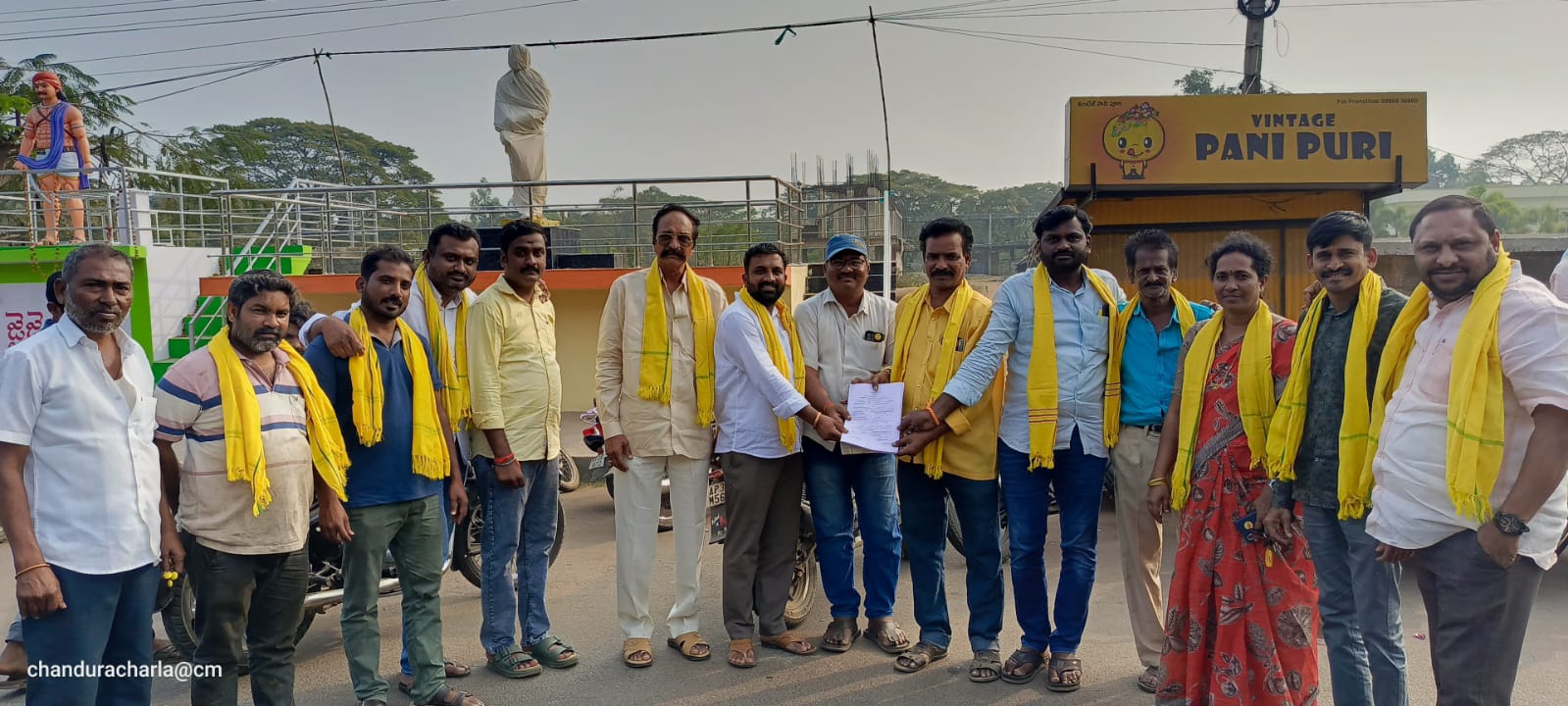 తెలుగుదేశం పార్టీ అభ్యర్థి నామినేషన్ దాఖలు