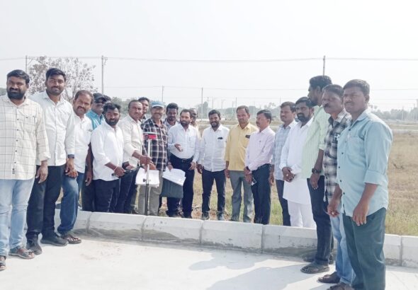 భూభారతి రివిజన్ సర్వే – మూడు గ్రామాల సరిహద్దు రాయి గుర్తింపు