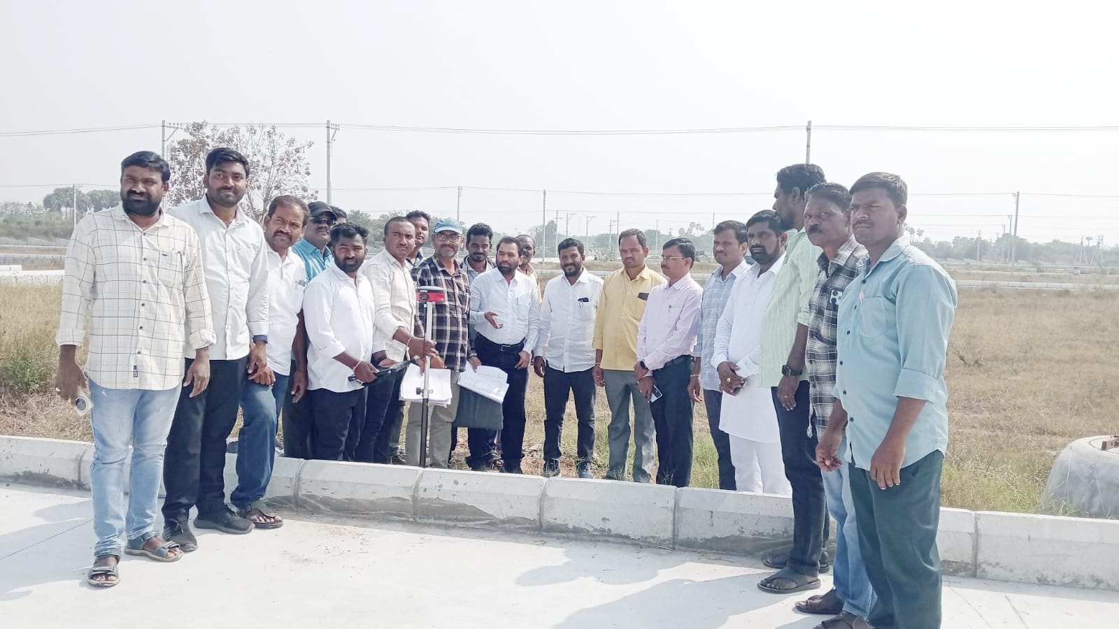 భూభారతి రివిజన్ సర్వే – మూడు గ్రామాల సరిహద్దు రాయి గుర్తింపు