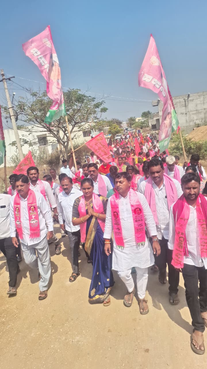 మున్సిపల్ ఎన్నికల ప్రచారంలో గులాబీ జోష్