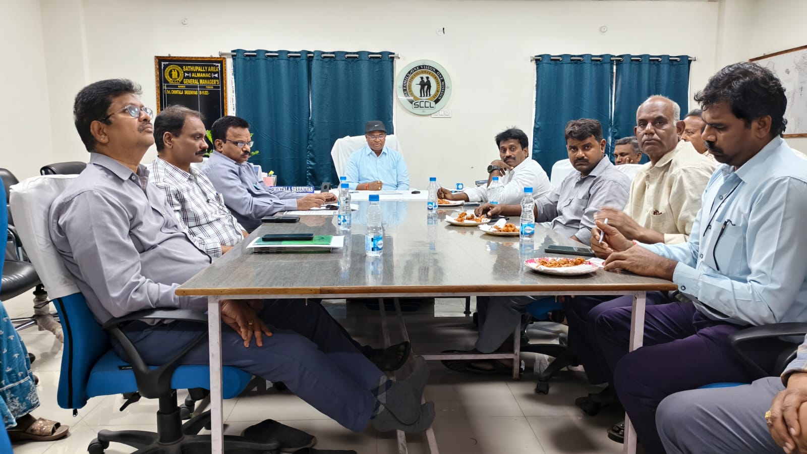 సత్తుపల్లి ఏరియా ఇతర అధికారులు సమీక్షా సమావేశం