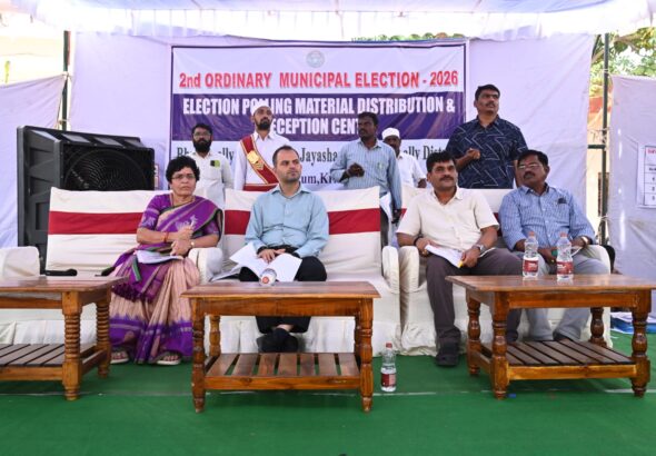 మున్సిపల్ ఎన్నికలకు పటిష్ట పోలీస్ బందోబస్తు