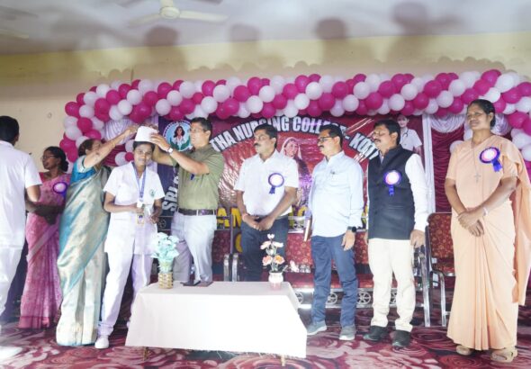 శ్రీ సిద్ధార్థ నర్సింగ్ కళాశాలలో క్యాపింగ్ సెర్మని వేడుకలు