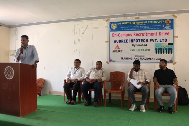 ఎస్ ఎస్ ఐ టి విద్యార్థుల ఉద్యోగాల ఎంపిక