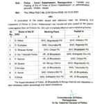 భూపాలపల్లి నియోజకవర్గంలో ఎస్సైల బదిలీలు