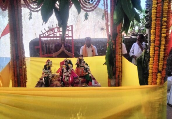 బాగిర్తిపేటలో ఘనంగా నవగ్రహ విగ్రహ ప్రతిష్ట