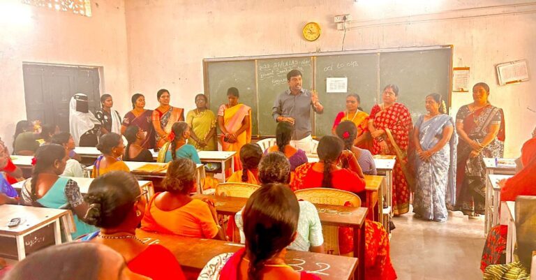 ఉల్లాస్ అమ్మకు అక్షరమాల కార్యక్రమ ప్రారంభోత్సవంలో పాల్గొన్న సర్పంచ్ - బిల్లా యాదగిరి