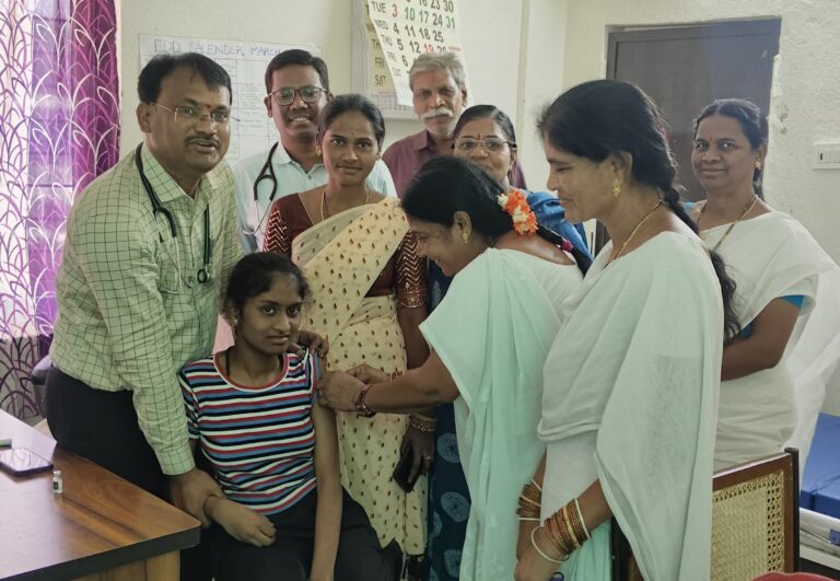 గర్భాశయ క్యాన్సర్ నివారణ టీకా కార్యక్రమం ప్రారంభం