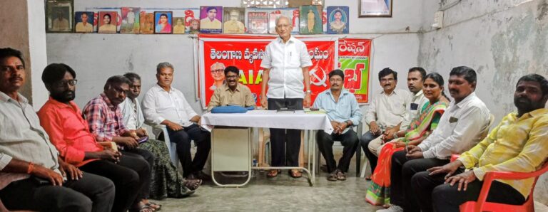 మోడీ విధానాలకు వ్యతిరేకంగా వ్యకాస పోరాటాలకు పిలుపు