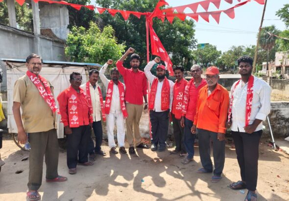 సిపిఐ ఆధ్వర్యంలో ఘనంగా మే డే ఉత్సవాలు