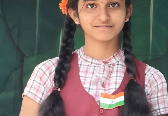 మర్లపాడు గ్రామ ప్రభుత్వ ఉన్నత పాఠశాల విద్యార్ధిని పి.రుష్మిత
