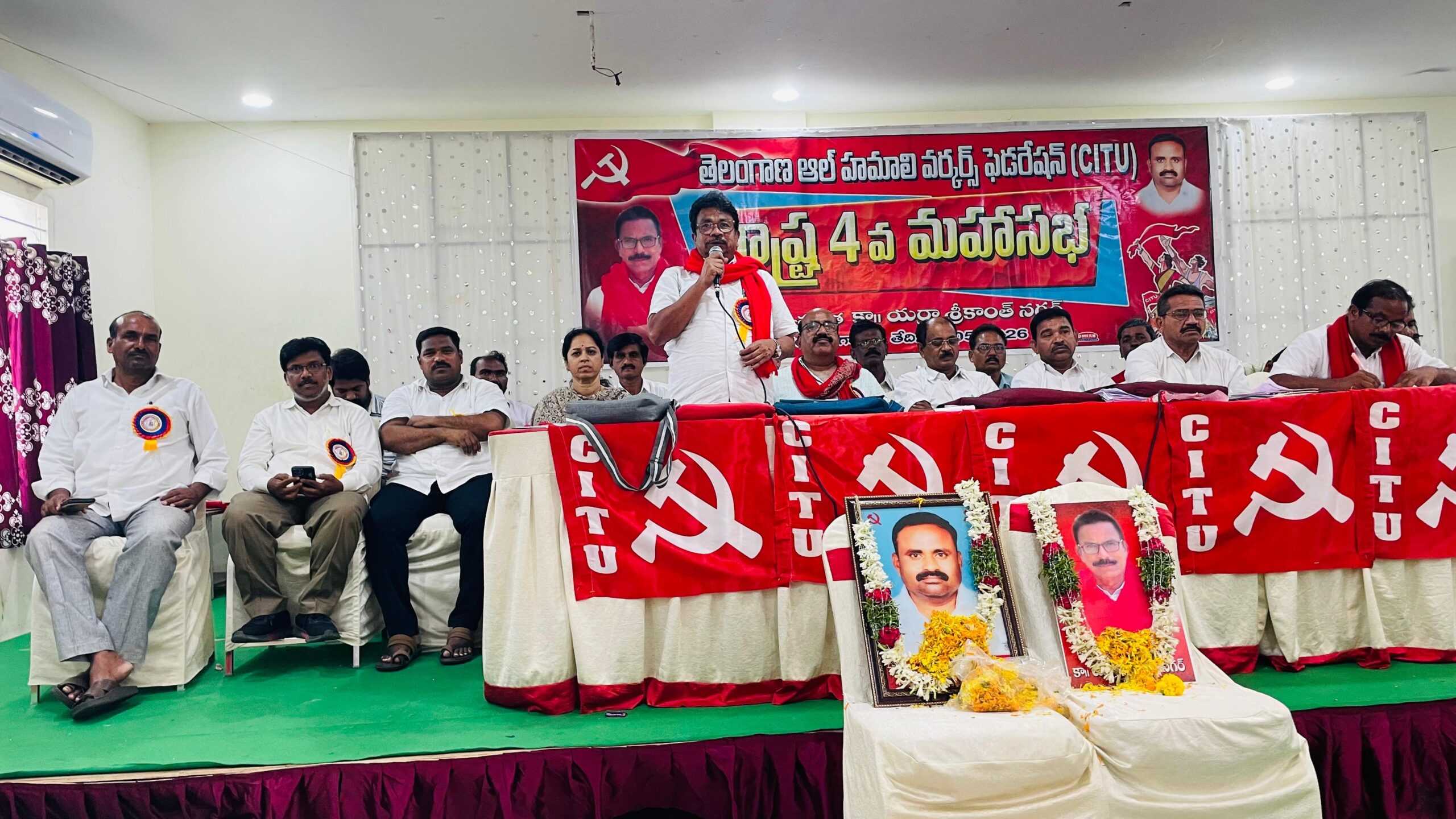 హమాలీ కార్మికుల సంక్షేమం కోసం ప్రత్యేక వెల్ఫేర్ బోర్డు ఏర్పాటు చేయాలి-ఎం. సాయిబాబు