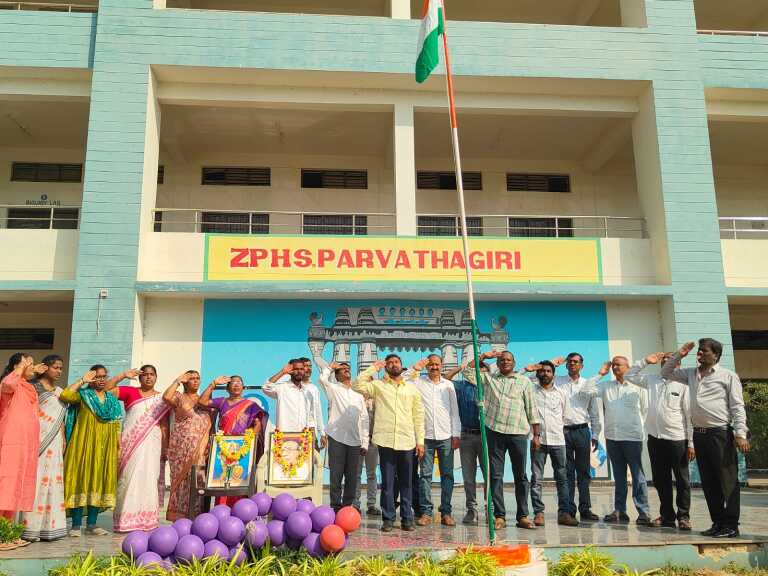జడ్పీ హై స్కూల్లో ఘనంగా తెలంగాణ ఆవిర్భావ దినోత్సవ వేడుకలు.