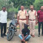 హసన్‌పర్తిలో మోటార్ సైకిల్ దొంగ అరెస్ట్