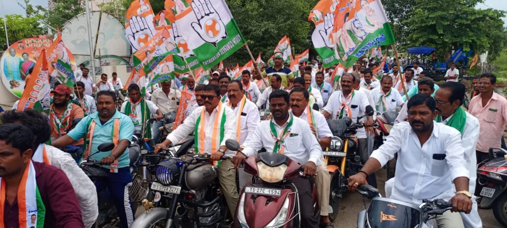 రాజీవ్ చౌరస్తా నుంచి గుడివాడ చౌరస్తా వరకు ర్యాలీ