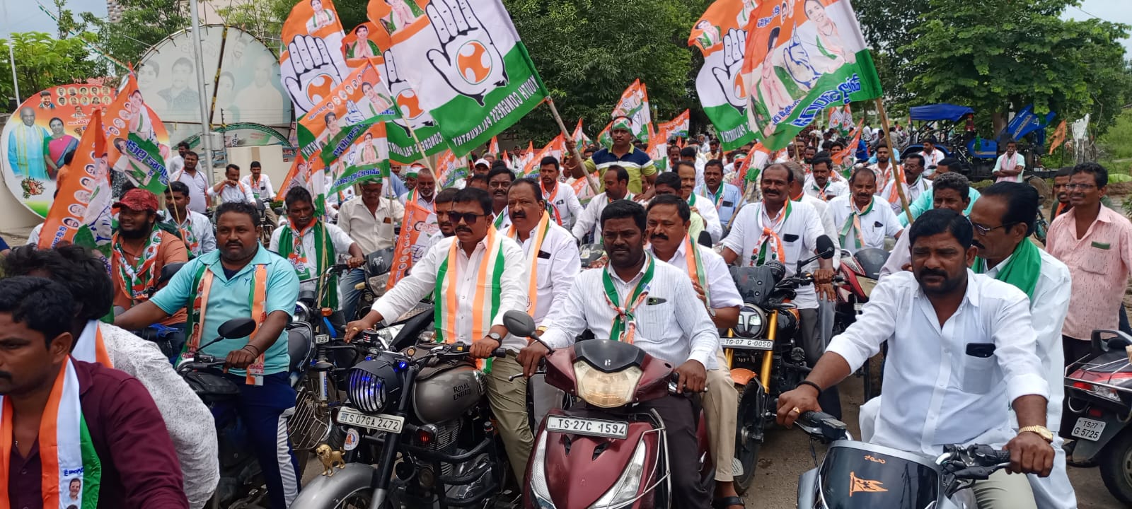 రాజీవ్ చౌరస్తా నుంచి గుడివాడ చౌరస్తా వరకు ర్యాలీ